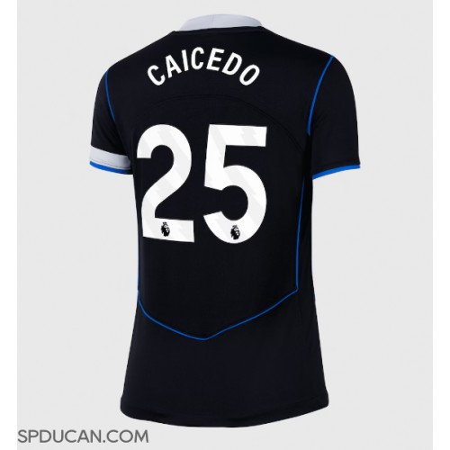 Zenski Nogometni Dres Chelsea Moises Caicedo #25 Rezervni 2025-26 Kratak Rukav